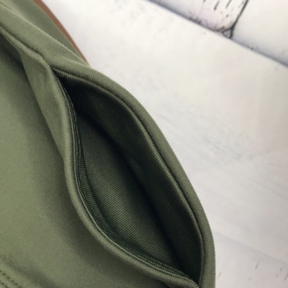JOYLAB 7/8 Shine & Mesh Pieced Legging Deep Olive - Picture 8 of 13